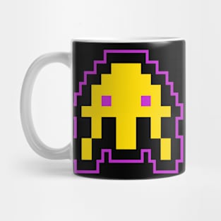 Yellow Cute Alien 8 Bit Mug